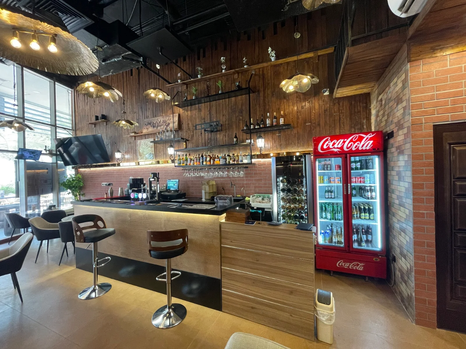 The Amwaj bar and seating area