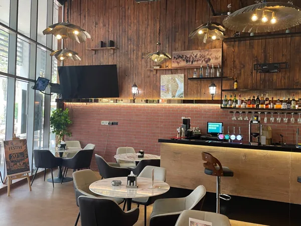 Warm light & welcoming corners · Inside Amwaj