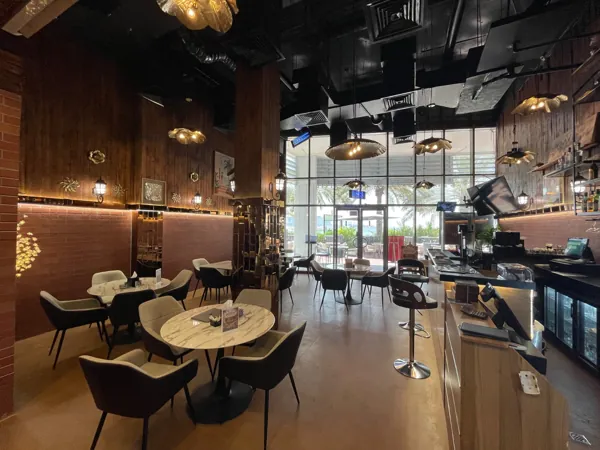 Warm light & welcoming corners · Inside Amwaj