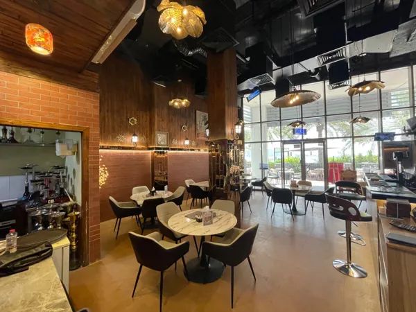 Warm light & welcoming corners · Inside Amwaj